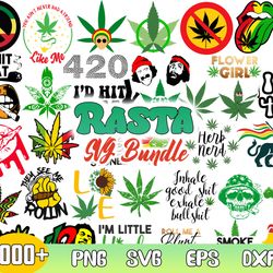 rasta bundle svg, rasta svg, weed svg, cannabis svg, png dxf eps digiatl file
