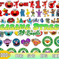 seasame street bundle svg, the muppets svg, street monsters svg, png dxf eps file