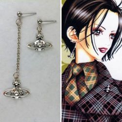 Nana Osaki asymmetrical earrings Saturn orbit mismatched earring Sailor neptune Stud planet earrings Anime cosplay Gift