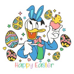 donald happy easter svg png easter eggs svg cutting files