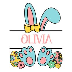 easter bunny svg olivia svg happy easter day svg cricut for files