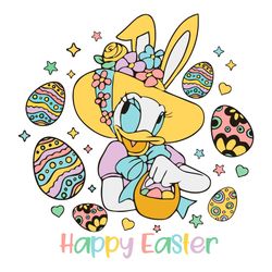 happy easter daisy disney svg easter eggs svg cutting files design