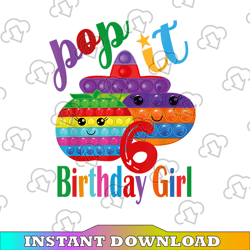 Birthday June Girl Pop It Png,  Girl Pop It Birthday Png, Birthday Girl Png, Pop It Png, Pop It Birthday Sublimation