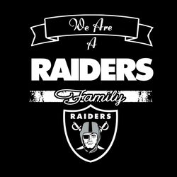 We Are A Raiders Family Svg, Sport Svg, Raiders Svg, Raiders Football, Raiders Football Team, Las Vegas Raiders Svg, Sup