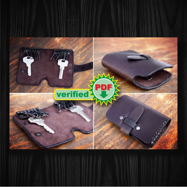 Key case Pattern - Leather DIY - Pdf Download - Leather key | Inspire ...