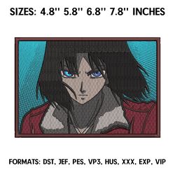 kara no kyoukai embroidery design file, kara no kyoukai anime embroidery design, machine embroidery, anime design pes