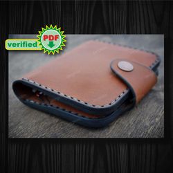 Waller Pattern - Leather DIY - Pdf Download - Leather Wallet Pattern - Leather Cover Template - wallet
