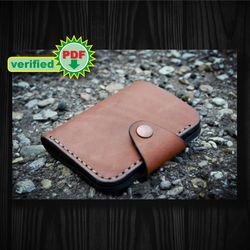 Waller Pattern - Leather DIY - Pdf Download - Leather Wallet Pattern - Leather Cover Template - wallet