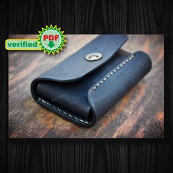 Wallet Pattern - Leather DIY - Pdf Download - Leather wallet Pattern - Leather cardholder Template - wallet