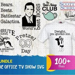 the office tv show svg bundle - mega bundle svg, png, dxf, files for print and cricut