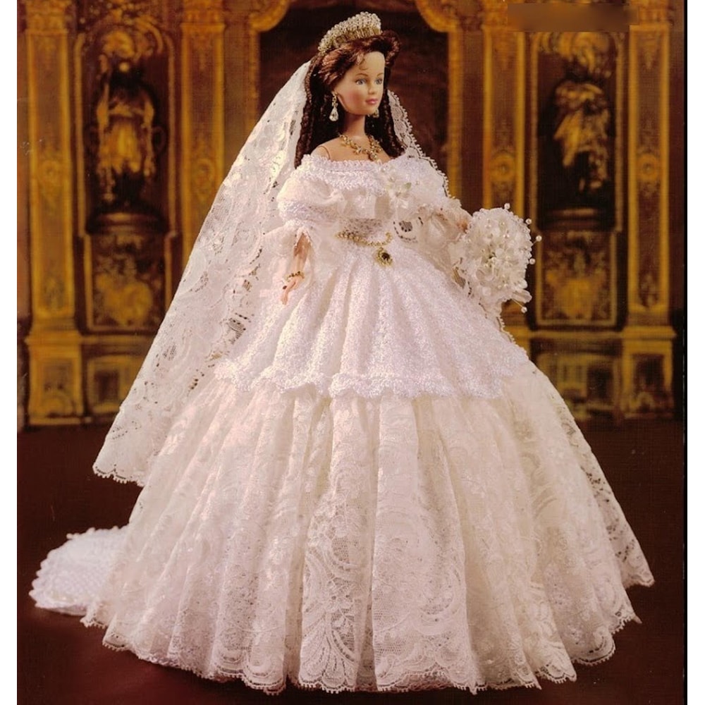 Mid-19th century Style Barbie Wedding Gown- Crochet Pattern PDF.jpg