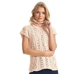 Gala Alta Knitted Top Blouse Sleeveless Summer Pullover Powder color Silver fox color