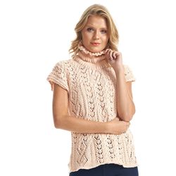 gala alta knitted top blouse sleeveless summer pullover powder color silver fox color