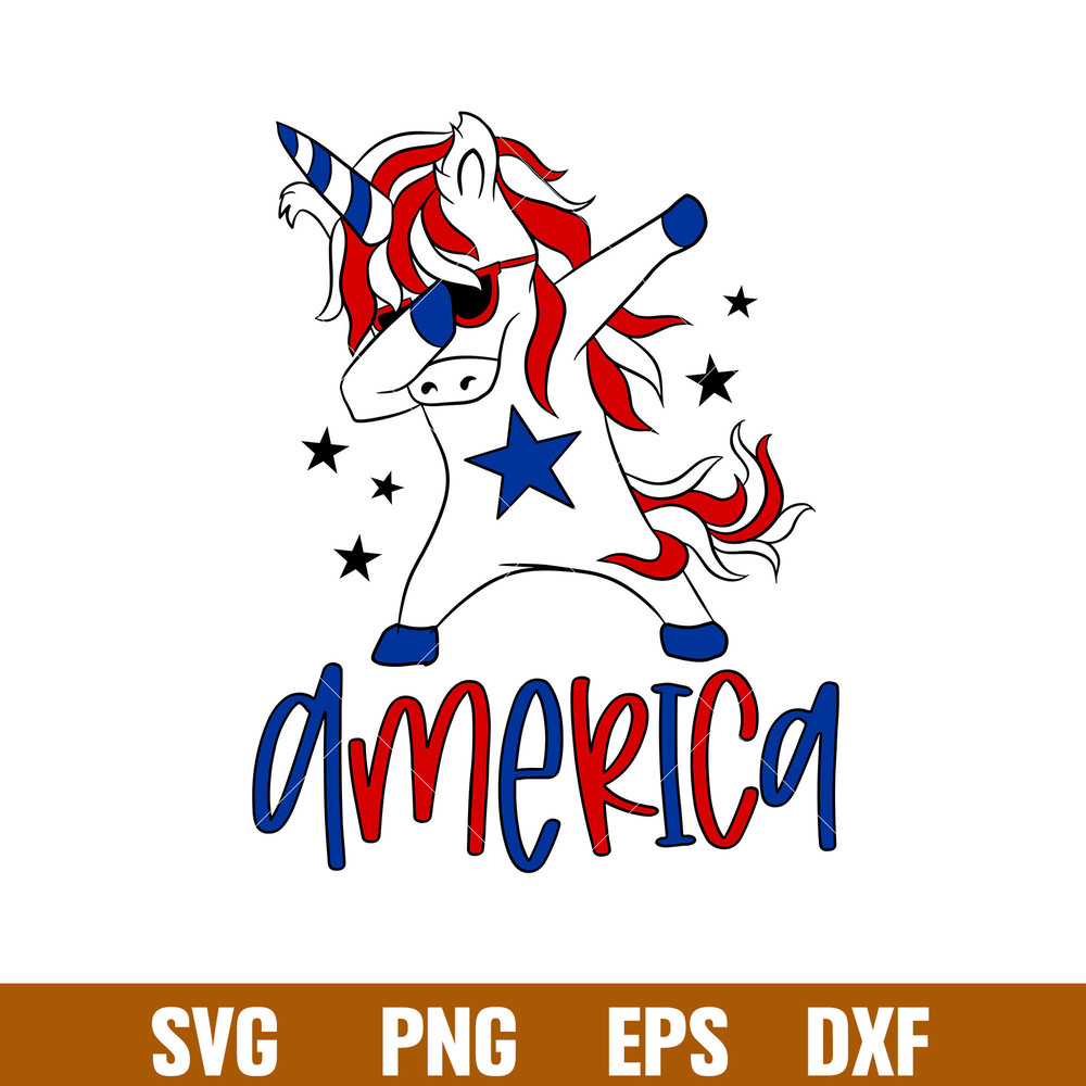 America Dabbing Unicorn, American dabbing unicorn 4th of july american flag svg, unicorn 4th of july svg, unicorn flag us svg, unicorn dabbing png t shirt Svg,