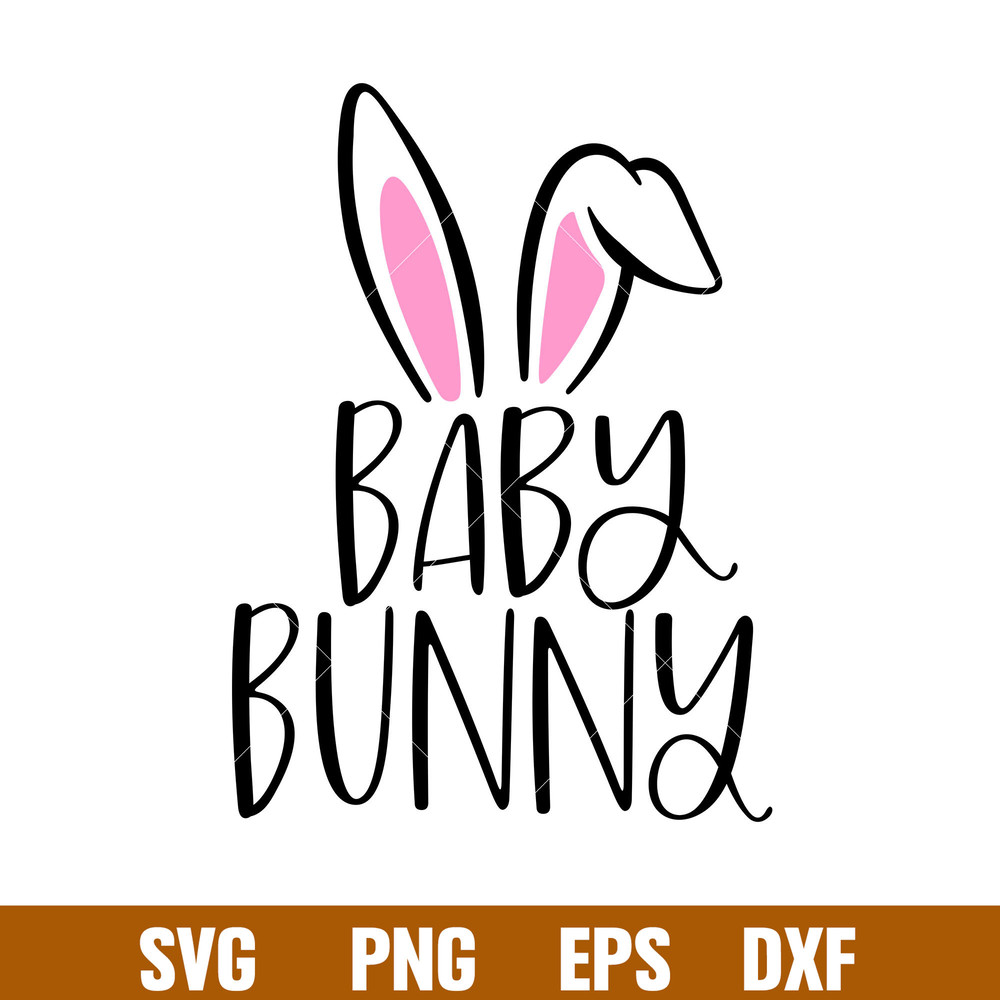 Baby Bunny, Baby Bunny Svg, Happy Easter Svg, Easter egg Svg, Spring Svg, png, eps, dxf file.jpg