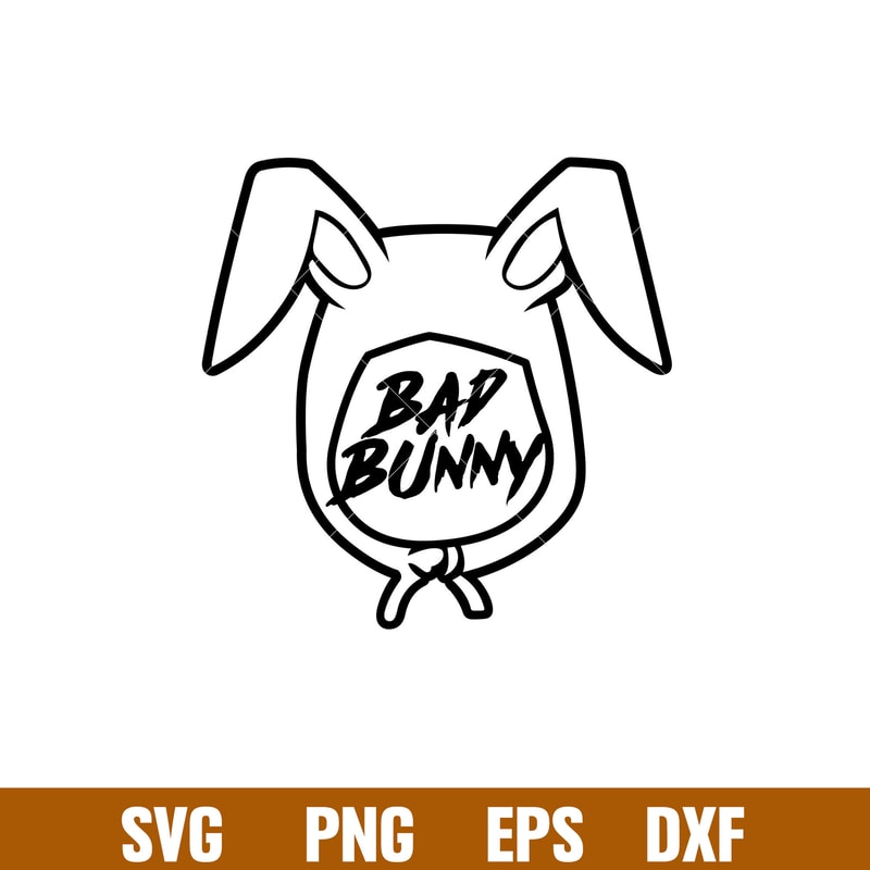 Bad Bunny 20, Bad Bunny Svg, Yo Perreo Sola Svg, Bad bunny logo Svg, El Conejo Malo Svg, png eps, dxf file.jpg