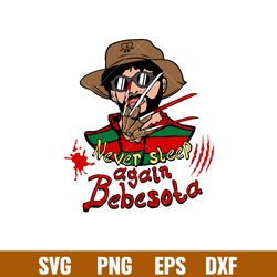 bad bunny freddy krueger, bad bunny freddy krueger svg, bad bunny halloween svg, png, dxf, eps file
