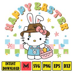 easter cute cat svg, retro groovy easter svg, easter sublimation, kawaii svg, pink kitty design, kitty png, kitty easter
