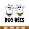 Boo Bees, Boo Bees Svg, Ghost Bee Svg, Boo Svg, Halloween Svg,png, dxf,eps file.jpg