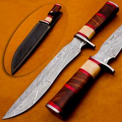 HandForged Knife,Damascus knife,Hunting Knife,Bushcraft knife,Handmade knives,Survival Knife,Camping Knife,Mother day gi