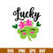 Cute Lucky Clover,Cute Lucky Clover Svg, St. Patrick’s Day Svg, Lucky Svg, Irish Svg, Clover Svg, Png, Eps, Dxf File.jpg