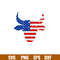 Distressed American Flag Bull, Distressed American Flag Bull Svg, 4th of July Svg, Patriotic Svg, Independence Day Svg, USA Svg,Png, eps, dxf file.jpg