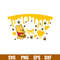 Dripping Heart Honey Bear Full Wrap, Dripping Heart Honey Pooh Bear Full Wrap Svg, Starbucks Svg, Coffee Ring Svg, Cold Cup Svg, png, dxf, eps file.jpg