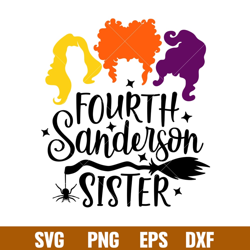 Fourth Sanderson Sister, Fourth Sanderson Sister Svg, Hocus Pocus Svg, Sanderson Sisters Svg,png,dxf,eps file.jpg