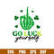 Go Luck Yourself, Go Luck Yourself Svg, St. Patrick’s Day Svg, Skeleton Hand Middle Finger Svg, Clover Svg, png,dxf,eps file.jpg
