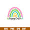 Happy Easter Rainbow, Happy Easter Rainbow Svg, Happy Easter Svg, Easter egg Svg, Spring Svg, png,dxf,eps file.jpg