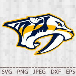 Nashville Predators SVG PNG JPEG  DXF Digital Cut Vector Files for Silhouette Studio Cricut Design