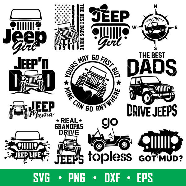  Paquete Jeep SVG, Paquete Jeep Svg, Jeep Svg, Jeep Mama Svg, J