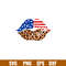 Leopard American Flag Lips, Leopard American Flag Lips Svg, 4th of July Svg, Patriotic Svg, Independence Day Svg, USA Svg, png, dxf, ép file.jpg