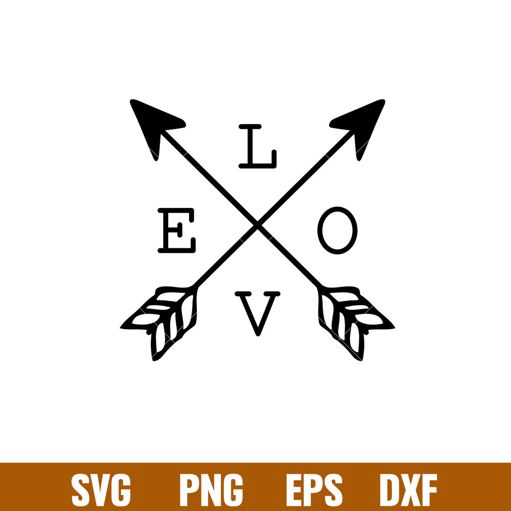 Love Arrows, Love Arrows Svg, Valentine’s Day Svg, Valentine Svg, Love Svg,png, dxf, eps file.jpg