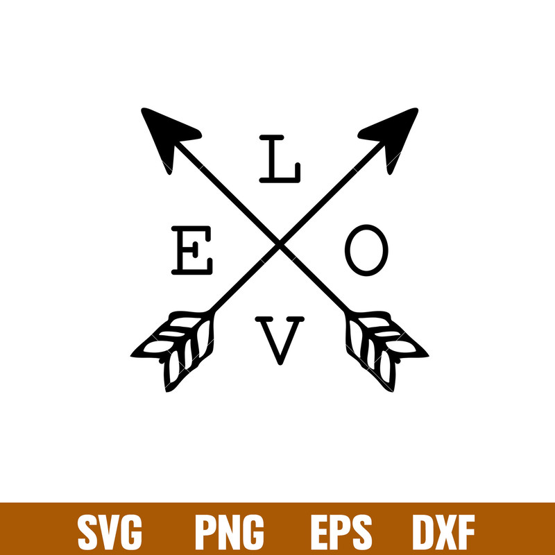 Love Arrows, Love Arrows Svg, Valentine’s Day Svg, Valentine Svg, Love Svg,png, dxf, eps file.jpg