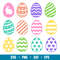 Easter Eggs, Easter Eggs Svg, Happy Easter Svg, Easter egg Svg,png , eps, dxf file.jpg