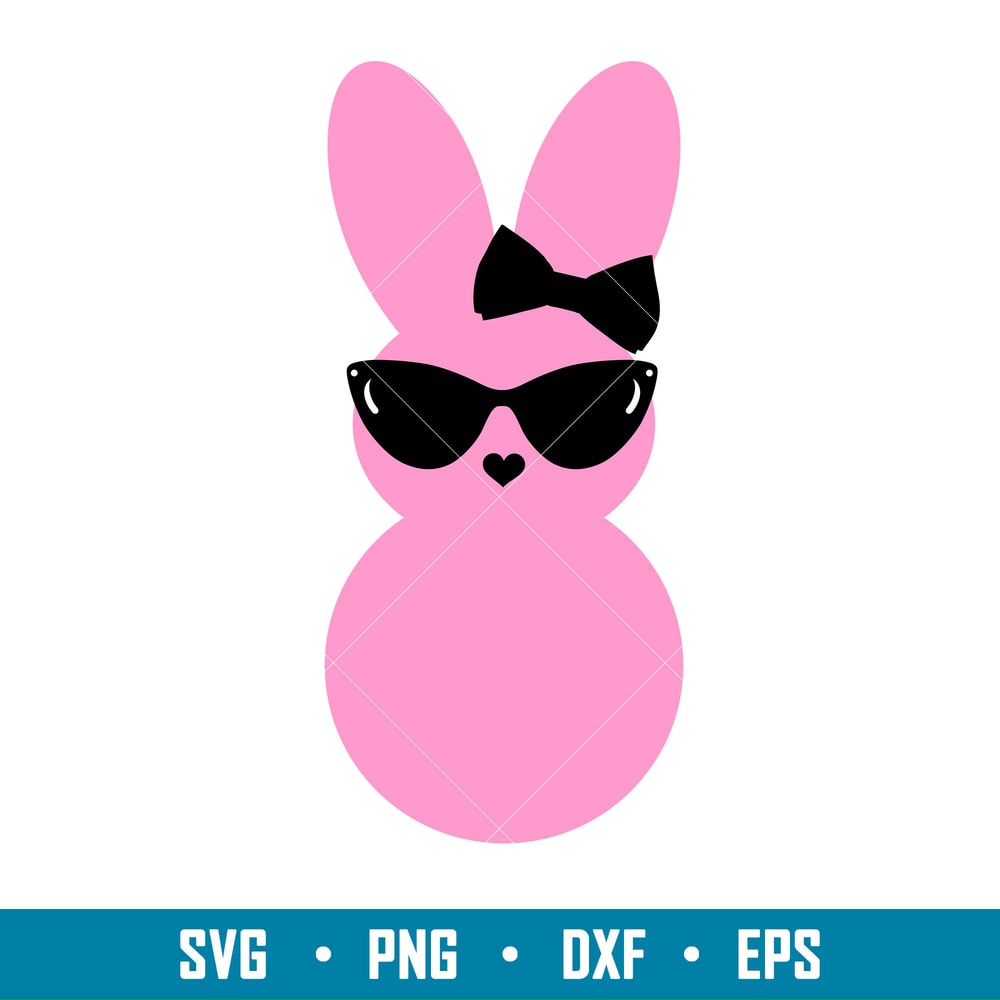 Hipster Easter Girl Svg, Hipster Easter Bunnies Svg, Happy Easter Svg, Easter egg Svg, Spring Svg,png,eps,dxf file.jpg