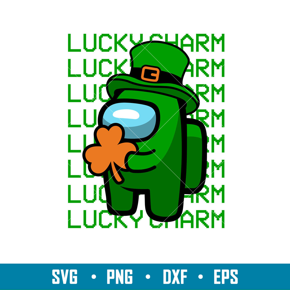 Lucky Charm 1, Lucky Charm Svg, St. Patrick’s Day Svg, Among Us Svg, Impostor Svg, png,dxf,eps file.jpg