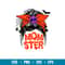 Momster Messy Bun 1, Momster Svg, Messy Bun Hair Svg, Halloween Mom Svg, Mom Skull Svg, png,dxf,eps file.jpg