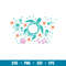Sea Turtle Full Wrap, Sea Turtle Full Wrap Svg, Starbucks Svg, Coffee Ring Svg, Cold Cup Svg, png,dxf,eps file.jpg
