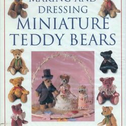Digital Vintage Book Making and Dressing Miniature Teddy Bears