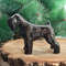 Porcelain statuette Black Russian Terrier
