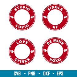valentines coffee bundle, valentines starbucks coffee bundle svg, valentines day svg, valentine svg, love svg, png,dxf,e