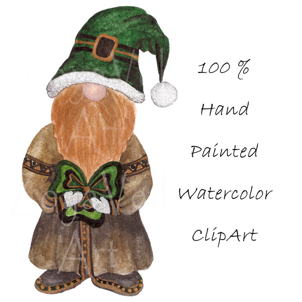 Watercolor St Patrick's Day clip art