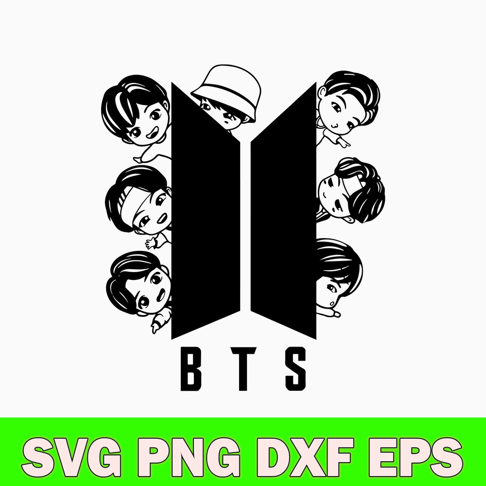 Adorable TinyTan BTS Member SVg, BTS Svg, Kpop Star Svg, Png Dxf Eps File.jpg