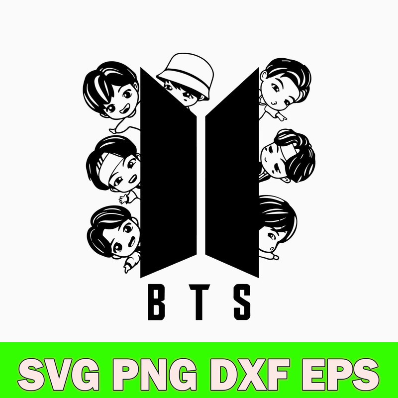 Adorable TinyTan BTS Member SVg, BTS Svg, Kpop Star Svg, Png Dxf Eps File.jpg