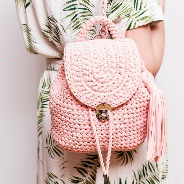 Crochet pattern backpack video tutorial, Step by step backpa - Inspire ...
