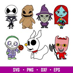 Baby Jack and Sally Bundle, Baby Jack and Sally Bundle Svg, Halloween Svg, Oogie Boogie Baby Svg, png, eps, dxf file