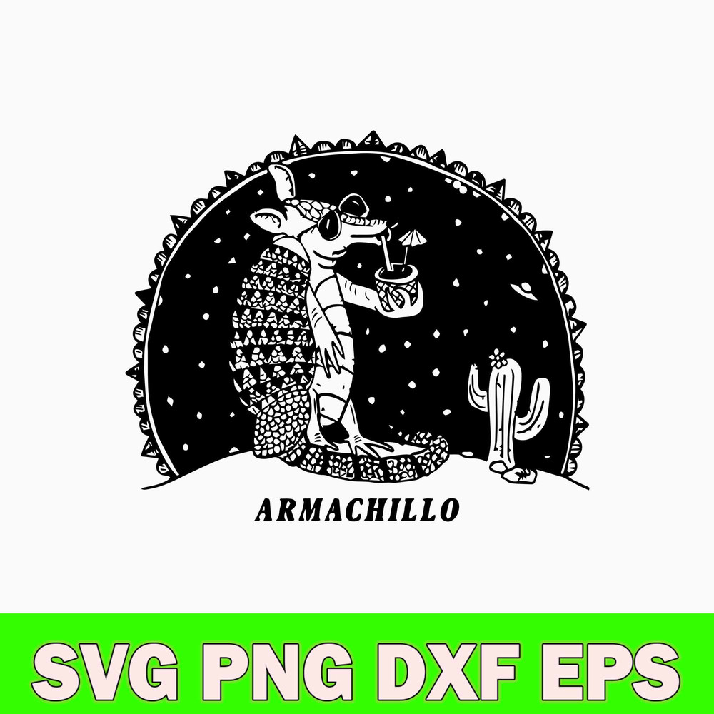 Armadillo T Shirts Armachillo Drinking Cocktails UFO Svg, Funny Svg, Png Dxf Eps File.jpg