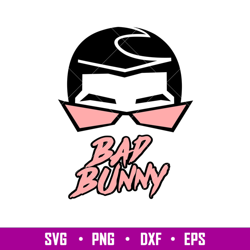 Bad Bunny 3, Bad Bunny Svg, Yo Perreo Sola Svg, Bad bunny logo Svg, El Conejo Malo Svg, png, dxf, eps file.jpg
